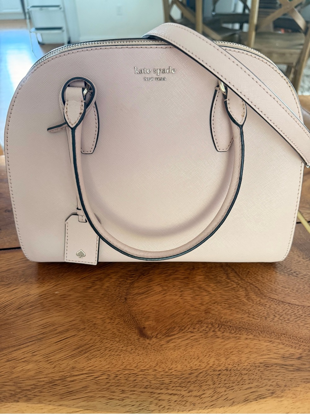 kate spade Blush Pink Satchel with Top Handles
